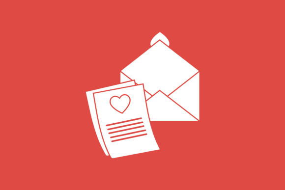 Download Valentine Love Letter Glyph Icon - Premium Bundle