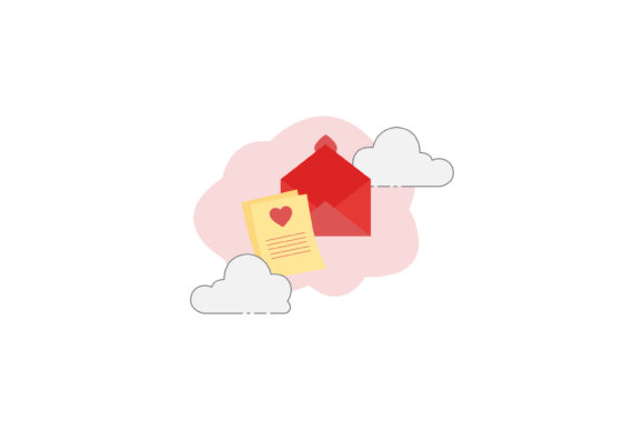 Download Valentine Love Letter Cloud Icon - Premium Resources