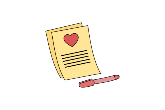 Download Valentine Love Letter Fill Line Icon - Premium Resources